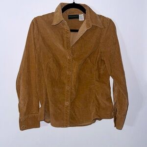 Brown corduroy button down